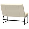 vidaXL Bench Cream 100x75x76 cm Fabric