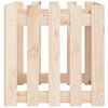 vidaXL Garden Planter with Fence Design 50x50x50 cm Solid Wood Pine