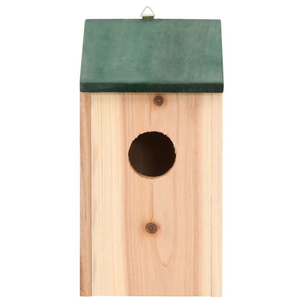 vidaXL Bird Houses 4 pcs Wood 12x12x22 cm