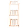 vidaXL 3-Tier Storage Racks 5 pcs 80x38x90 cm Solid Pinewood 150 kg