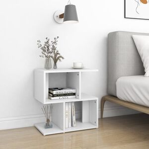 vidaXL Bedside Cabinet White 50x30x51,5 cm Engineered Wood