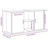 vidaXL Aquarium Stand Black Oak 121x41x58 cm Engineered Wood