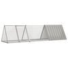 vidaXL Rabbit Cage Grey 302.5x80.5x71 cm Galvanised Steel