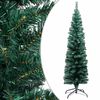 vidaXL Slim Artificial Pre-lit Christmas Tree with Ball Set Green 120cm
