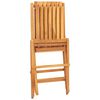 vidaXL Folding Chairs 4 pcs 47x47x89 cm Solid Wood Teak