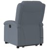 vidaXL Electric Stand up Massage Recliner Chair Dark Grey Velvet