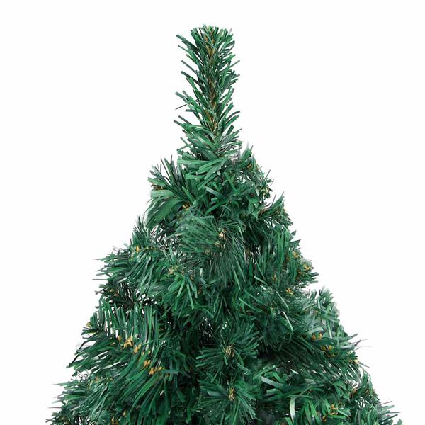 vidaXL Artificial Pre-lit Christmas Tree with Ball Set Green 120 cm PVC