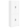 vidaXL Cabinet Set 2 pcs White Engineered Wood