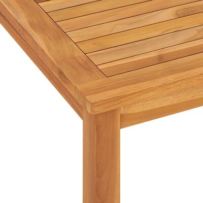 vidaXL Garden Dining Table 120x70x77 cm Solid Teak Wood