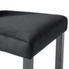 vidaXL Dining Chairs 4 pcs Black Velvet