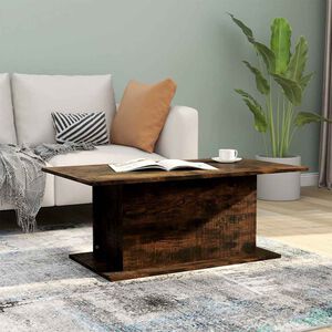 vidaXL Coffee Table Smoked Oak 102x55,5x40 cm Engineered Wood