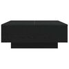 vidaXL Coffee Table Black Oak 80 x 80 x 31 cm Engineered Wood