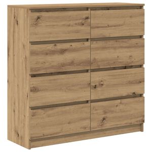 vidaXL Sideboard Artisan Oak 100x35x99 cm Engineered Wood
