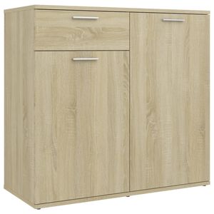 vidaXL Sideboard | Sonoma oak | Engineered wood | 80 x 36 x 75 cm | Sideboard
