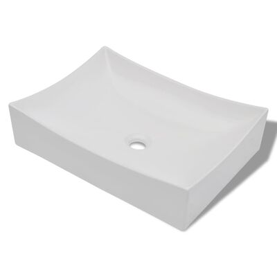 Bathroom Ceramic Porcelain Sink Art Basin White High Gloss