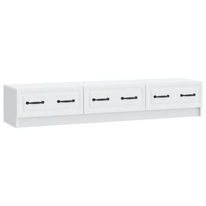 vidaXL TV Cabinet with Drawer White 147 x 34.5 x 27 cm Engineered Wood