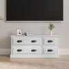 vidaXL TV Cabinet High Gloss White 100x35.5x45 cm Engineered Wood