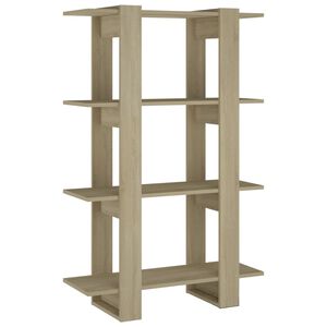 vidaXL Book Cabinet | Sonoma oak | Engineered wood | Medium | Book Cabinet