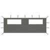 vidaXL Gazebo Sidewall | Anthracite | Polyester | Large | Durable
