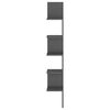 vidaXL Wall Corner Shelf Grey 20x20x127.5 cm Engineered Wood
