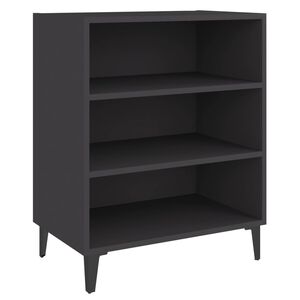 vidaXL Sideboard Grey 57x35x70 cm Engineered Wood