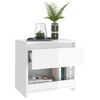vidaXL Bedside Cabinets 2 pcs High Gloss White 40x30x39 cm Engineered Wood