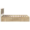 vidaXL Bed Frame Sonoma Oak 137 x 203 cm Engineered Wood