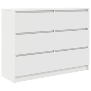 vidaXL Sideboard White 100x35x76 cm Engineered Wood