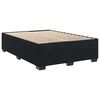 vidaXL Box Spring Bed with Mattress Black Queen Velvet