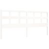vidaXL Bed Frame without Mattress White Super King Size Solid Wood