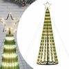 vidaXL LED Christmas Tree 275 LEDs Warm White 180 cm