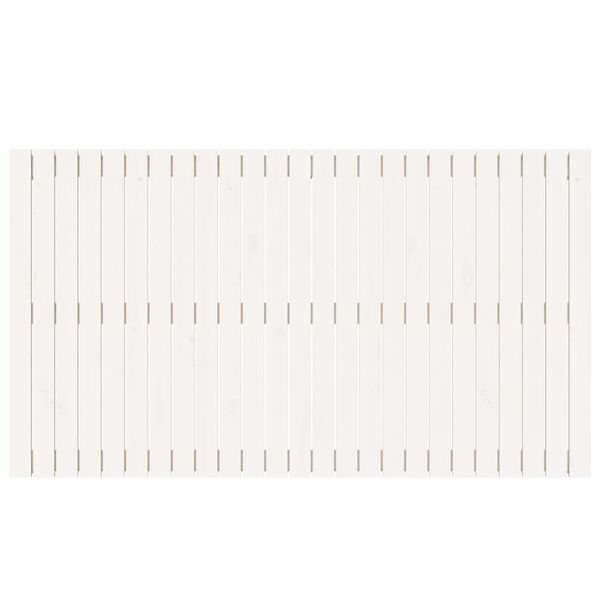 vidaXL Wall Headboard White 159.5x3x90 cm Solid Wood Pine