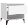vidaXL Side Table White 50x46x50 cm Engineered Wood