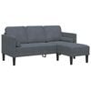 vidaXL Sofa Set 2 pcs Dark grey 173 x 131 x 67 cm Velvet
