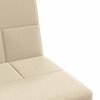 vidaXL Sofa Bed with Cup Holders Cream Fabric