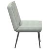 vidaXL Relaxing Chair Light Grey 64x74x84 cm Velvet