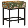 vidaXL Side Table | Multicolour | Solid reclaimed wood | 40x30x51 cm