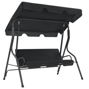 vidaXL Garden Swing Bench Anthracite 170x110x153 cm
