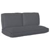 vidaXL Cushion Set 3 pcs Anthracite Oxford Fabric