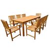 vidaXL 9 Piece Outdoor Dining Set Solid Acacia Wood