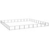 vidaXL Dog Kennel Black 81 m&sup2; Steel