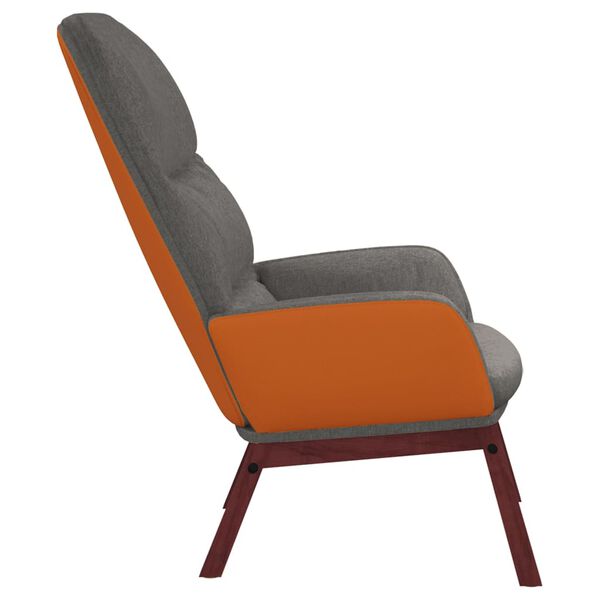 vidaXL Relaxing Chair Light Grey Fabric