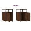 vidaXL Bedside Cabinets 2 pcs Brown Oak 40x42x60 cm Engineered Wood