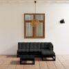 vidaXL 5 Piece Garden Lounge Set with Cushions Solid Pinewood