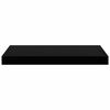 vidaXL Floating Wall Shelves 4 pcs Black 50x23x3.8 cm MDF