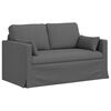 vidaXL Sofa Dark Grey 139 x 78 x 80 cm Fabric