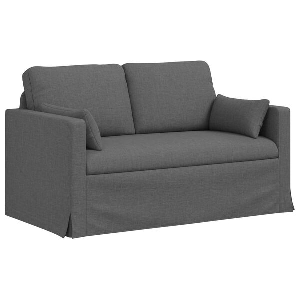 vidaXL Sofa Dark Grey 139 x 78 x 80 cm Fabric
