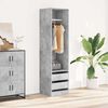 vidaXL Wardrobe with Drawers Concrete Grey 50x50x200 cm Engineered Wood