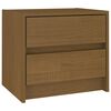 vidaXL Bedside Cabinet Honey Brown 40x30.5x35.5 cm Solid Pine Wood