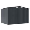 vidaXL Garden Storage Shed Anthracite Steel 257x205x178 cm